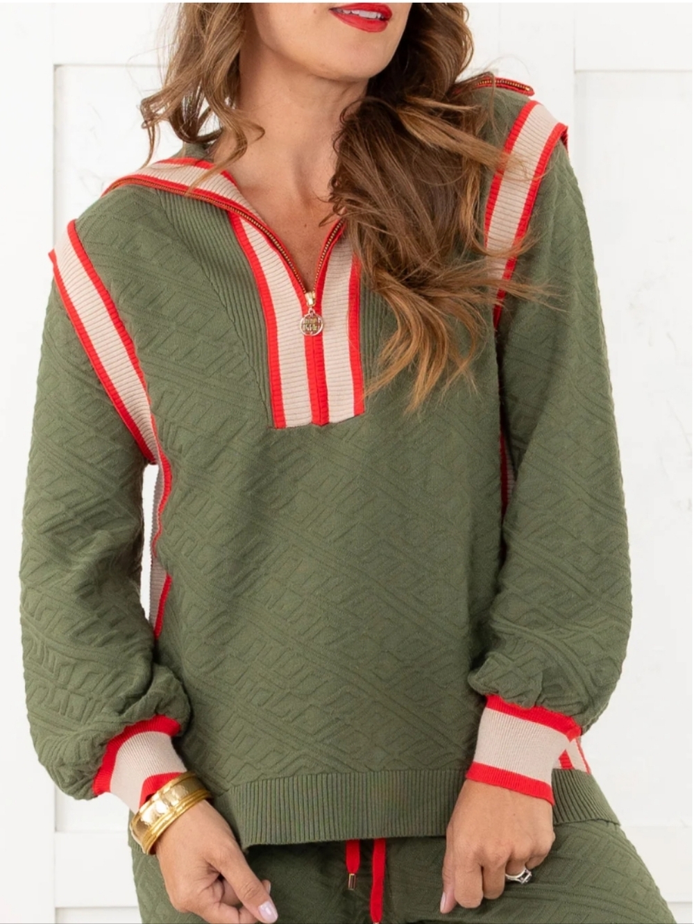 Emily McCarthy Poppy Pullover Sweater Small Like New Chic Luxury Athleisure